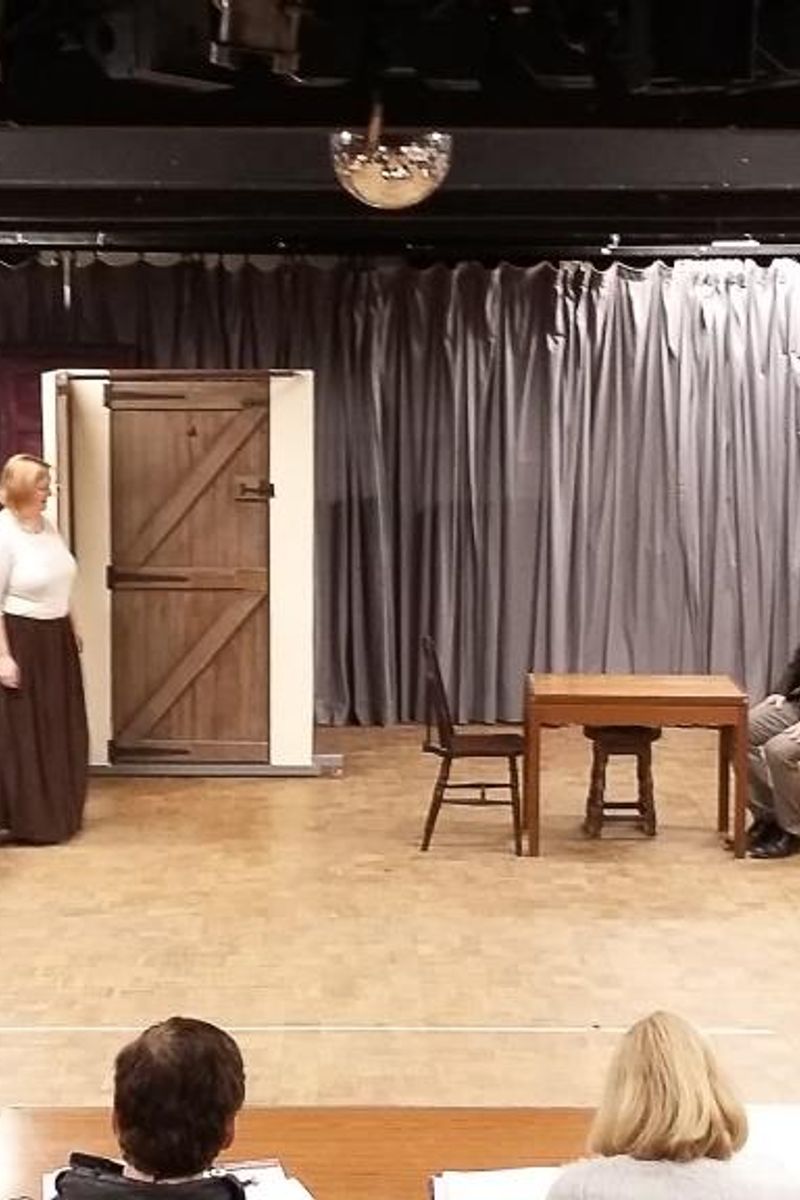 The 39 Steps in rehearsal