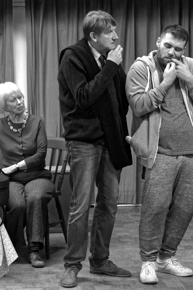 The Ladykillers in rehearsal