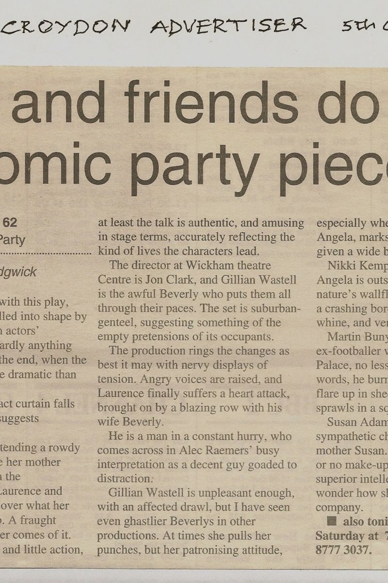 Abigail's Party crit - click to enlarge