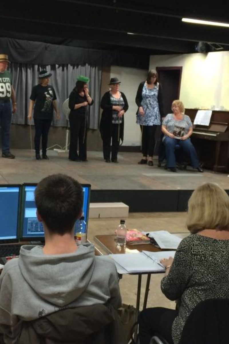 Stepping Out - in rehearsal