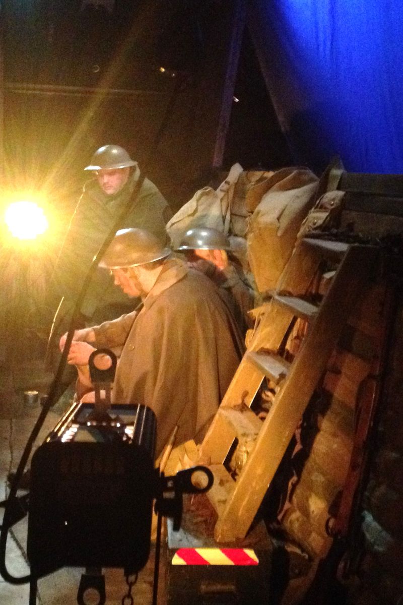 My Boy Jack: backstage view of the soldiers in the trench
