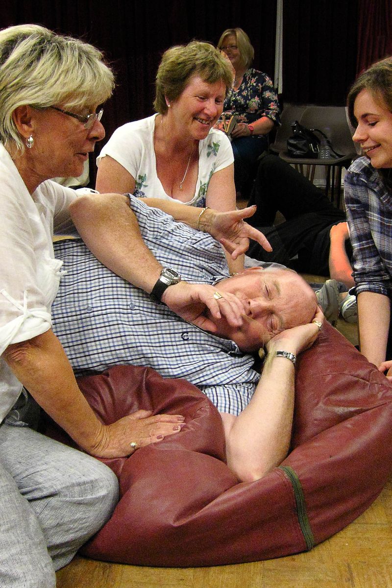 Cast rehearsing Aug 2012